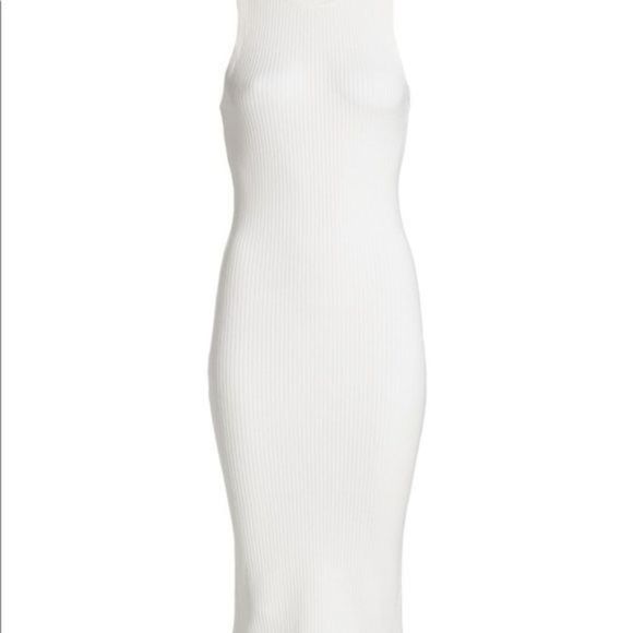 Alice + Olivia Dresses & Skirts - Alice + Olivia Brooklynne Ribbed midi dress size large NWT